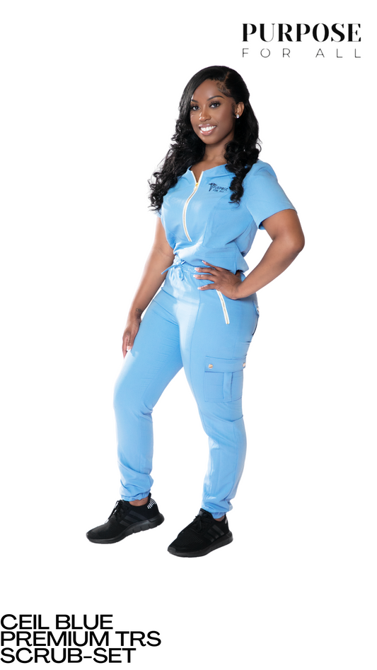 Ceil Blue Scrub Set