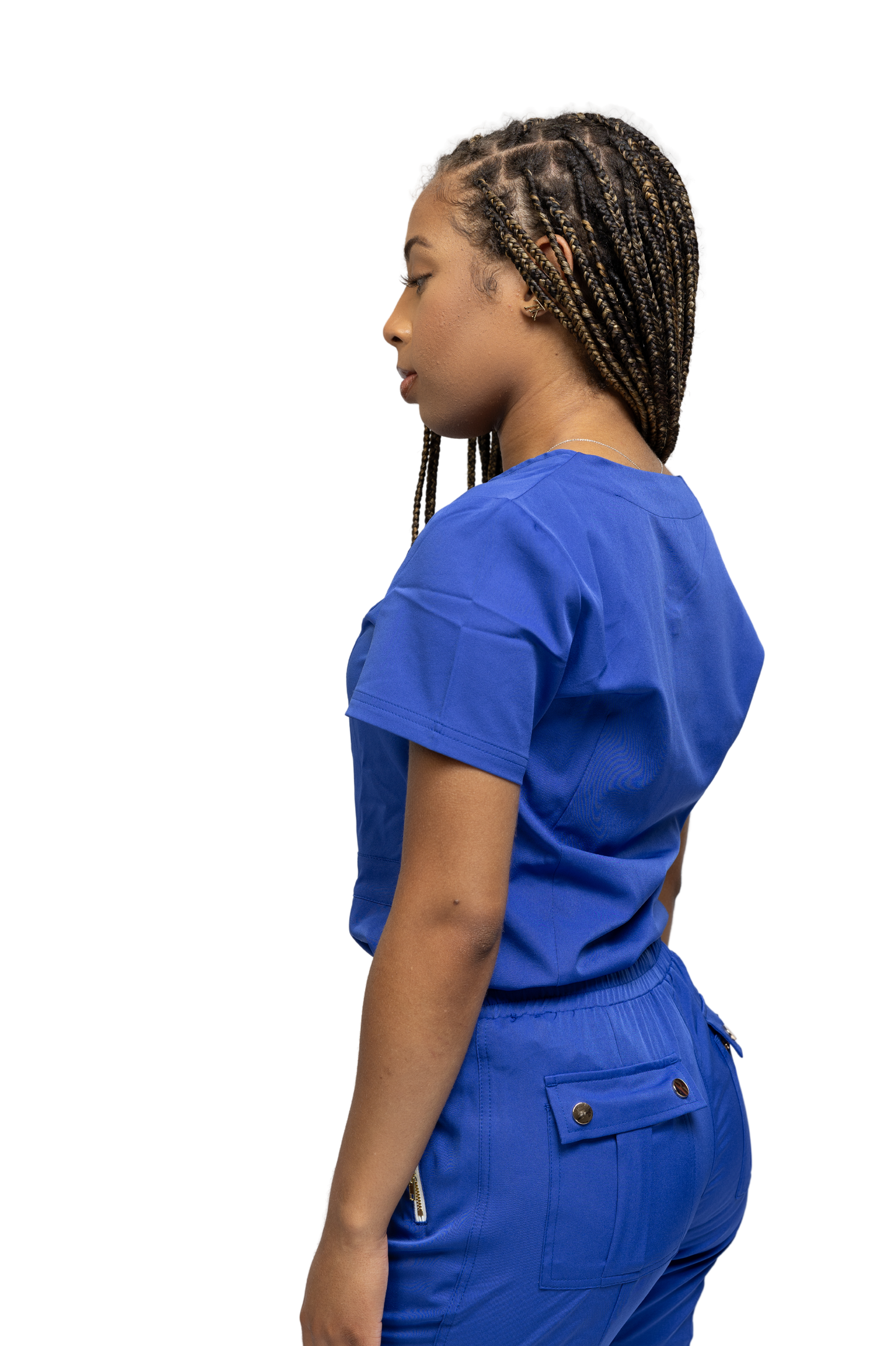 Royal Blue Scrub Set